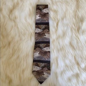 Greg Beecham BUSTIN’ THROUGH wolves tie